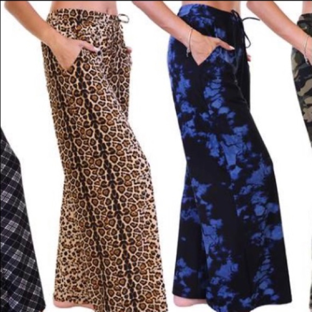 2 for $25 Angelina Mid-Rise Palazzo Pants